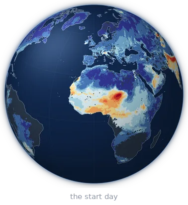 The start-day PM2.5 turning into what that air carried: a transport map