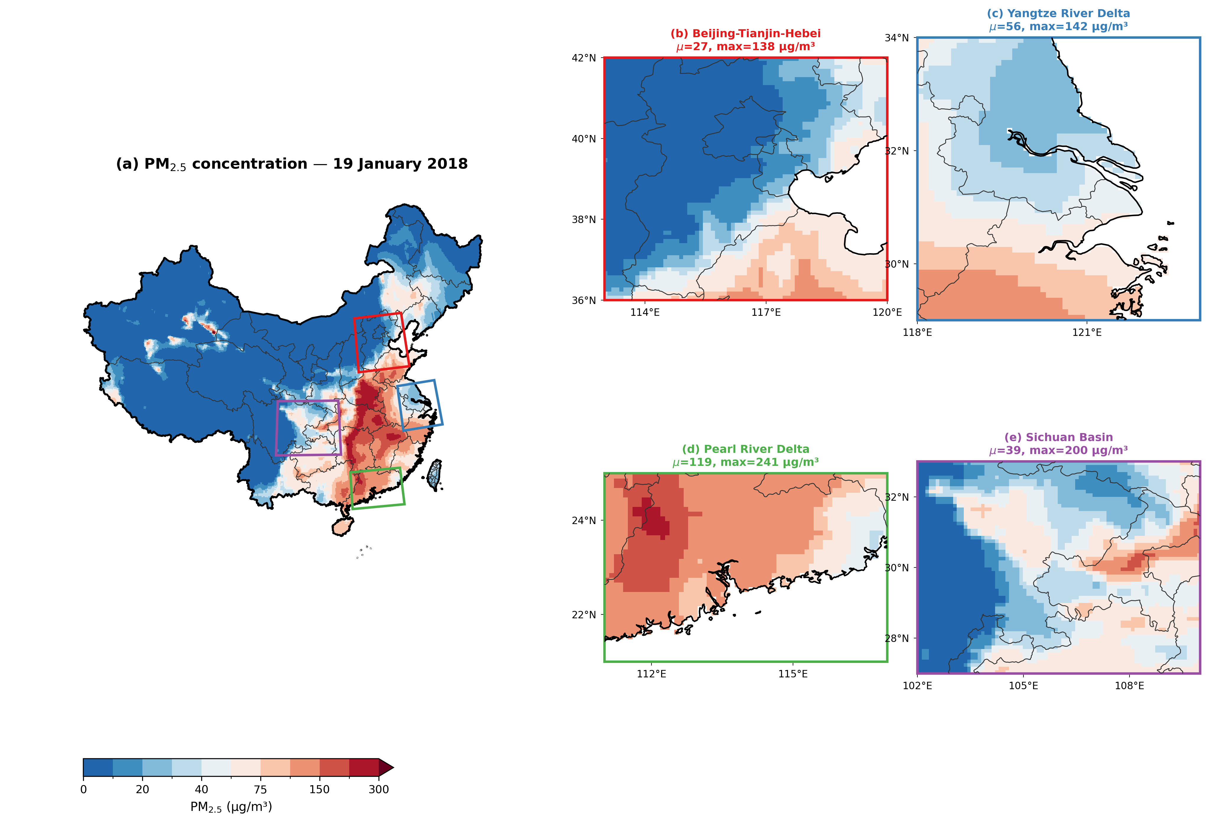 China PM2.5 Publication Map